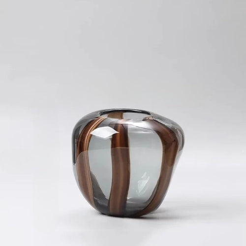 Vase Design artistique en Verre - Vase à fleurs esthétique