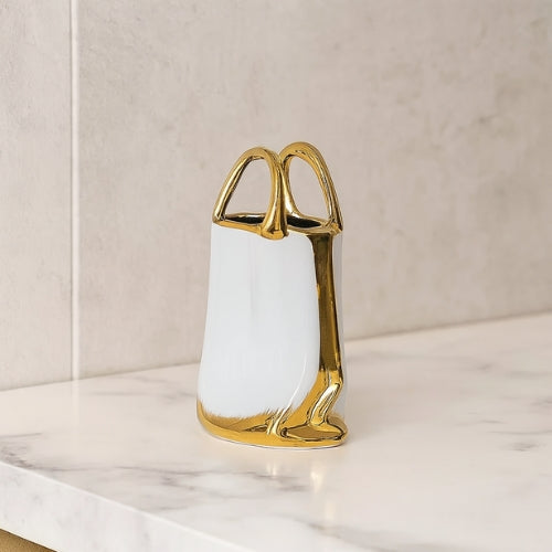 Vase sac a main - Vase créatif en céramique