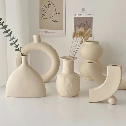 Vase Design en Céramique - Vase Moderne en céramique - Lysea™