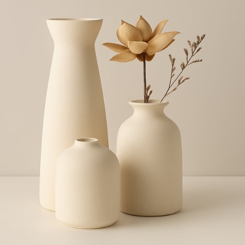 Vase en Céramique - Lot de 3 vases - Lysea™