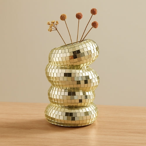 Vase créatif style Boule disco - Vase décoratif original