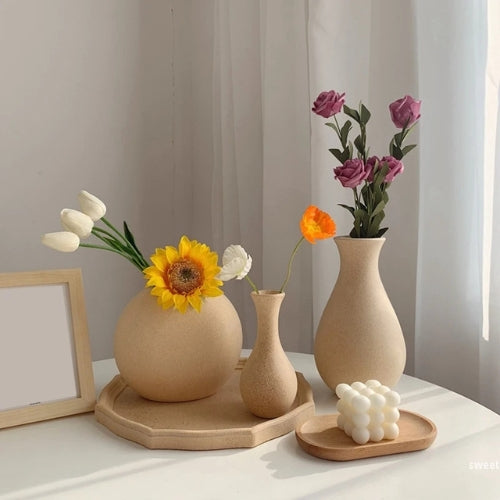 Vase en bois - Style nordique - Lysea™