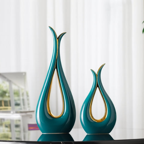 Lot de 2 Vases Design Papillon - Décoration artisanale épuré