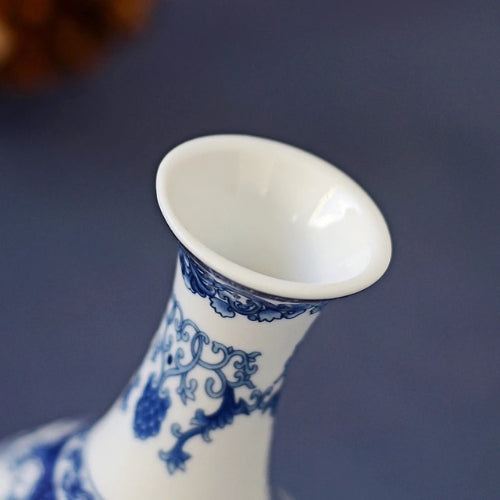 Vase bleu Vintage en Céramique - Vase bleu en céramique - Lysea™