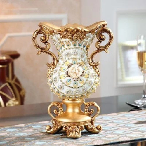 Vase de Luxe en Résine - Décoration luxueuse pour salon