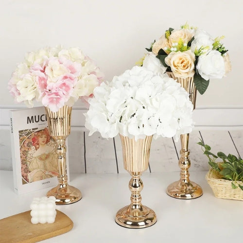 Vase de table en métal - Vase de fête / mariage
