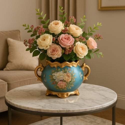 Vase de Luxe en Céramique - Style rétro artisanale