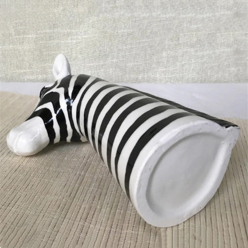 Vase créatif Zèbre - Vase artisanal décoratif