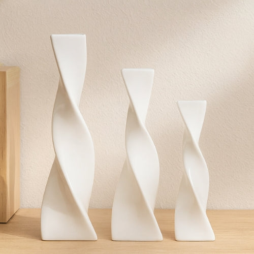 Lot de 3 Vases Design épuré - Décoration artisanale Moderne