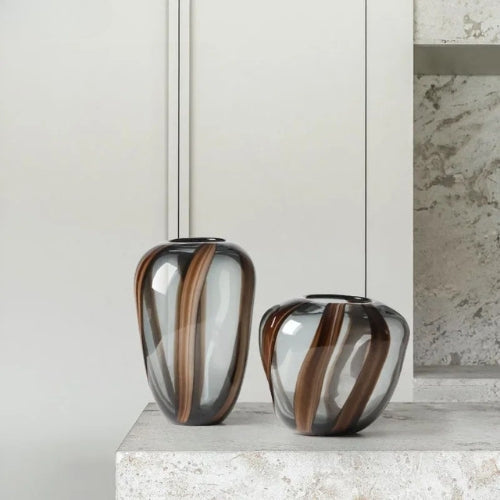 Vase Design artistique en Verre - Vase à fleurs esthétique