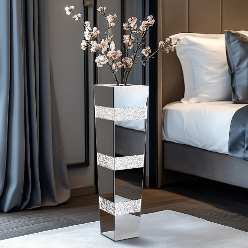 Grand Vase de sol style Miroir - Grand vase en verre Moderne - Lysea™