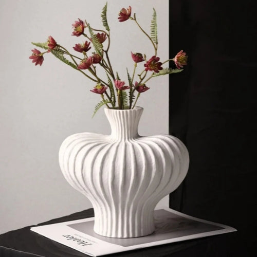 Vase en Résine Design - Vase minimaliste style nordique - Lysea™