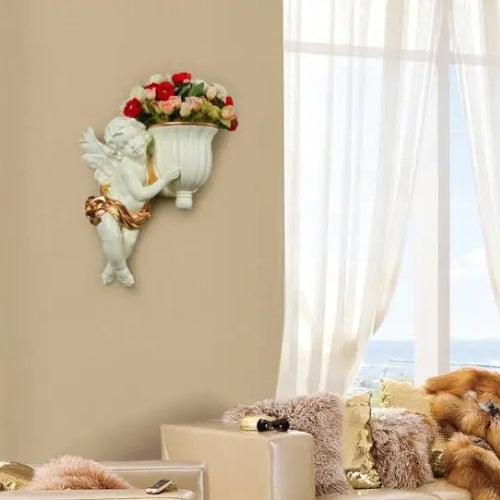 Vase Murale en Résine - Style ange - Lysea™