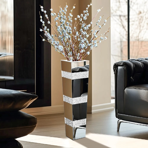 Grand Vase de sol style Miroir - Grand vase en verre Moderne - Lysea™