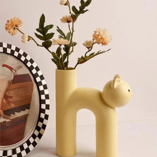 Vase à fleurs en céramique design - Vase original design - Lysea™