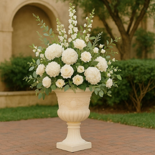 Vase blanc pour mariage en Résine - Décoration originale - Lysea™