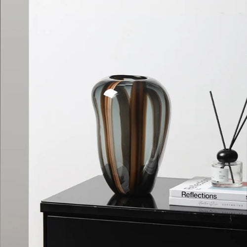 Vase Design artistique en Verre - Vase à fleurs esthétique