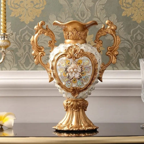 Vase de Luxe en Résine - Décoration luxueuse pour salon