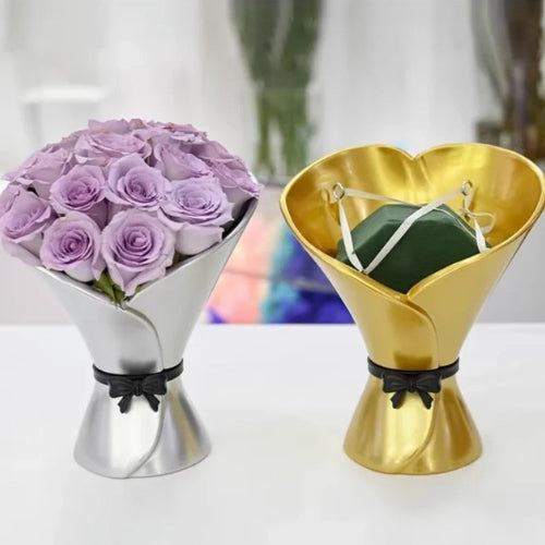 Vase Moderne Décoratif - Vase en Résine style bouquet - Lysea™