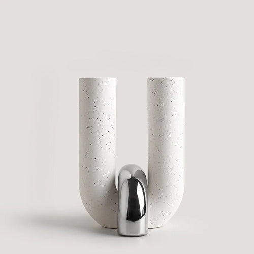 Vase Design en forme de U - Pots de fleurs en Céramique - Lysea™