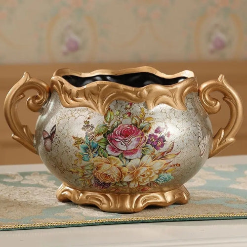 Vase de Luxe en Céramique - Style rétro artisanale