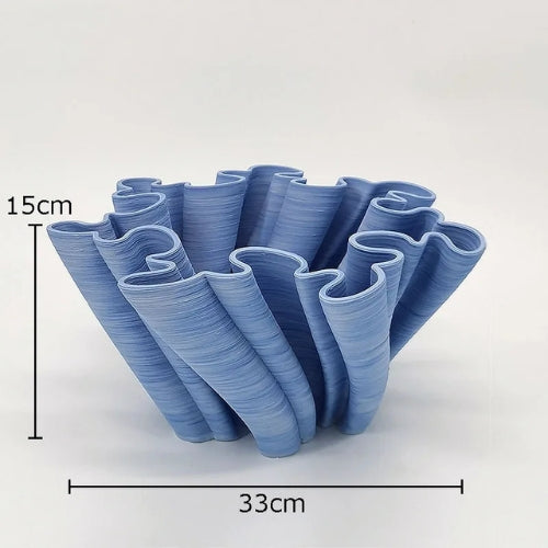 Vase Design froissé - Vase créatif en Céramique - Lysea™