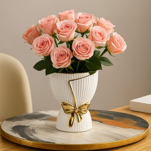Vase décoratif style nordique - Vase blanc