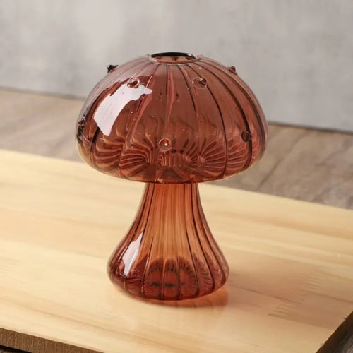 Petit vase décoratif en Verre - Vase Champignon en verre - Lysea™