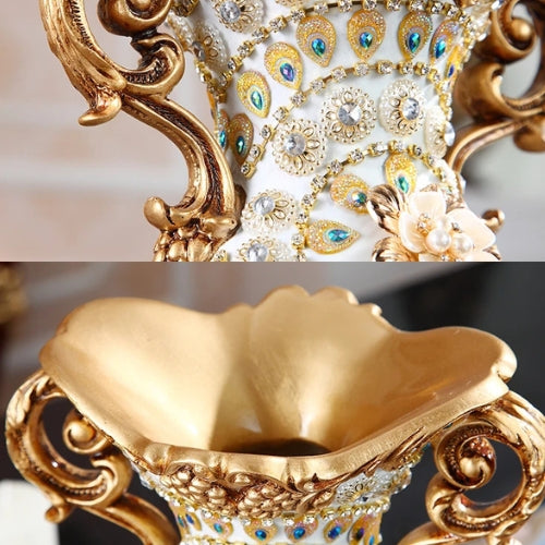 Vase de Luxe en Résine - Décoration luxueuse pour salon