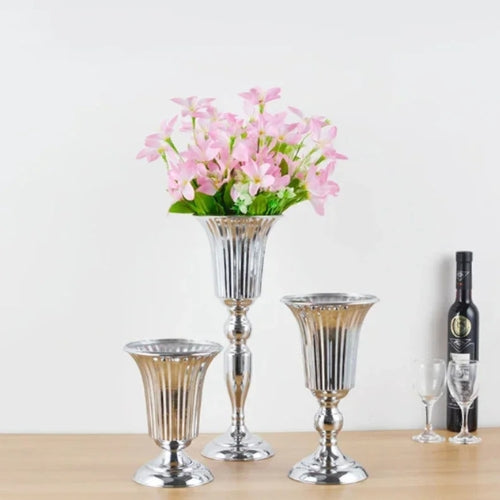 Grand vase Moderne en métal - Vase décoration fête / mariage