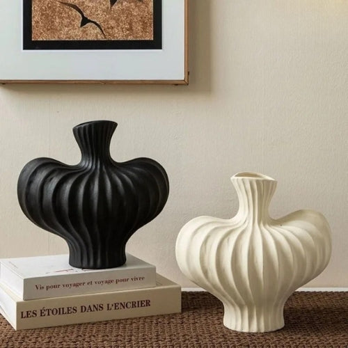 Vase en Résine Design - Vase minimaliste style nordique - Lysea™