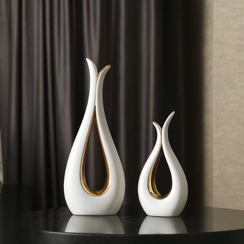 Lot de 2 Vases Design Papillon - Décoration artisanale épuré