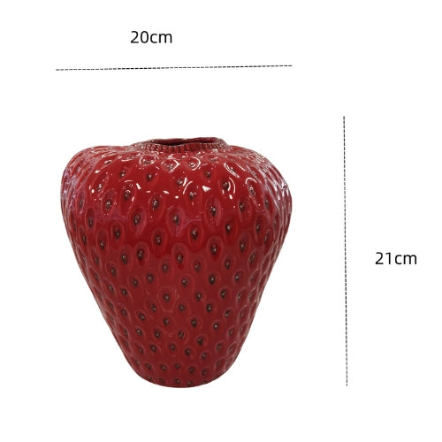 Vase en forme de Fraise en Céramique - Vases décoratifs - Lysea™