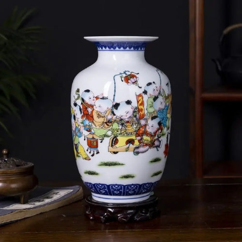 Vase Antique du Japon - Décoration artisanale antique