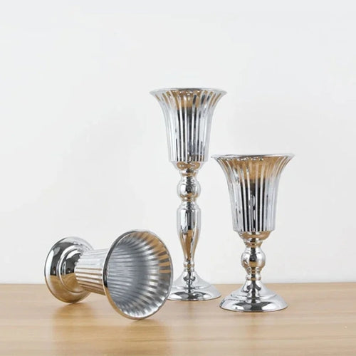Grand vase Moderne en métal - Vase décoration fête / mariage