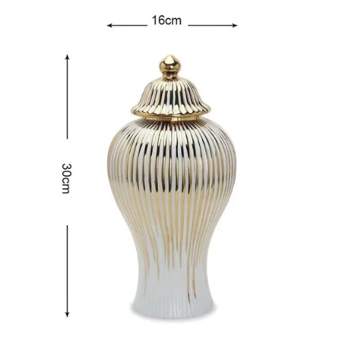 Vase en Céramique galvanisé - Vase décoratif Moderne - Lysea™