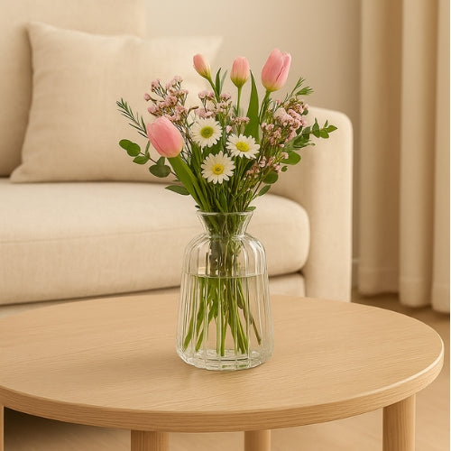 Vase en Verre vintage - Moderne et transparent - Lysea™