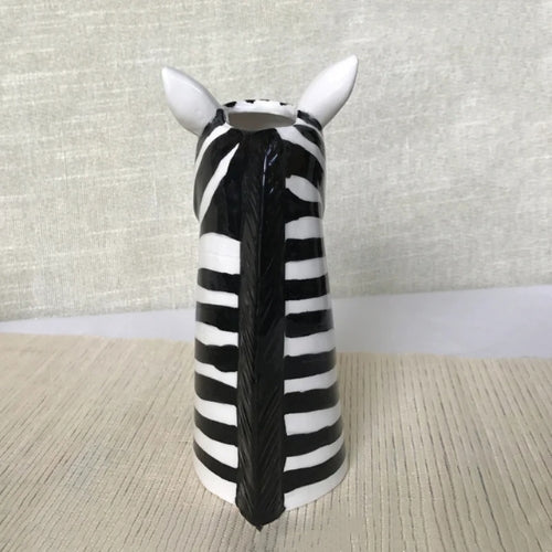 Vase créatif Zèbre - Vase artisanal décoratif
