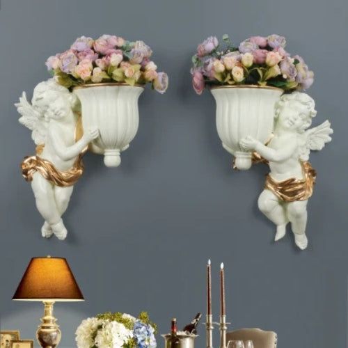 Vase Murale en Résine - Style ange - Lysea™