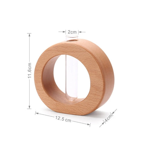 Vase décoratif en Bois et Verre - Arrangement floral - Lysea™