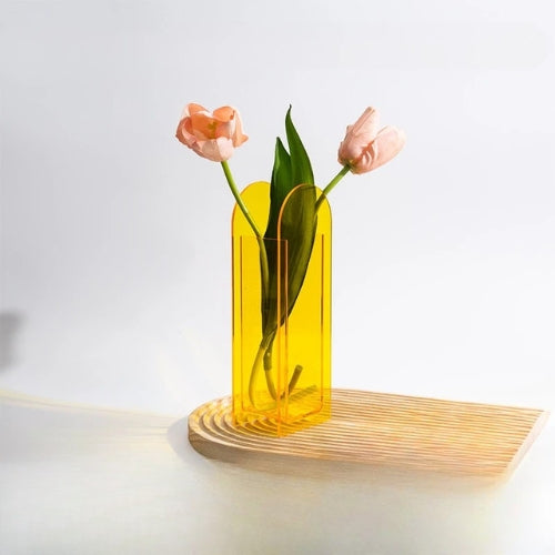 Vase décoratif en Acrylique transparent - Vases colorés - Lysea™
