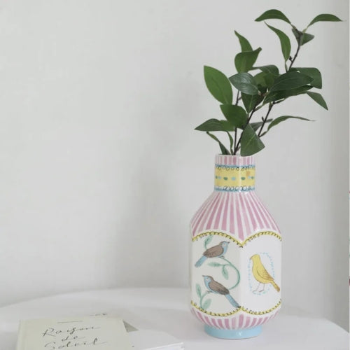Vase Nordique en Céramique peint à la main - Vases décoratifs - Lysea™