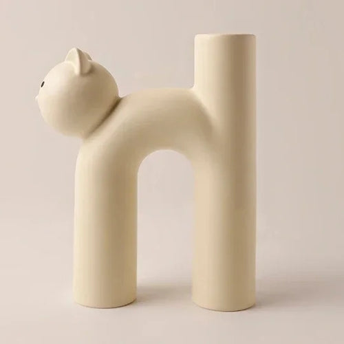 Vase à fleurs en céramique design - Vase original design - Lysea™