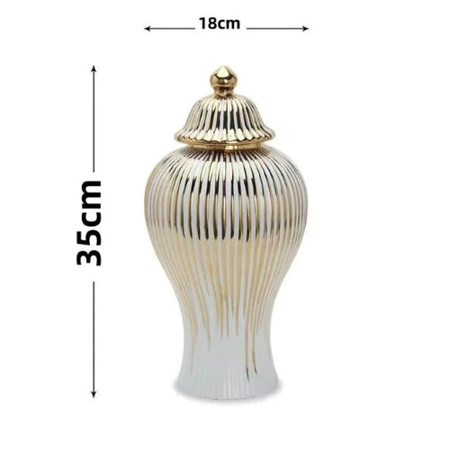 Vase en Céramique galvanisé - Vase décoratif Moderne - Lysea™