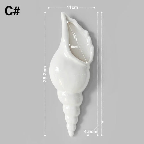 Vase Coquillage Murale - Vase design coquillage - Lysea™