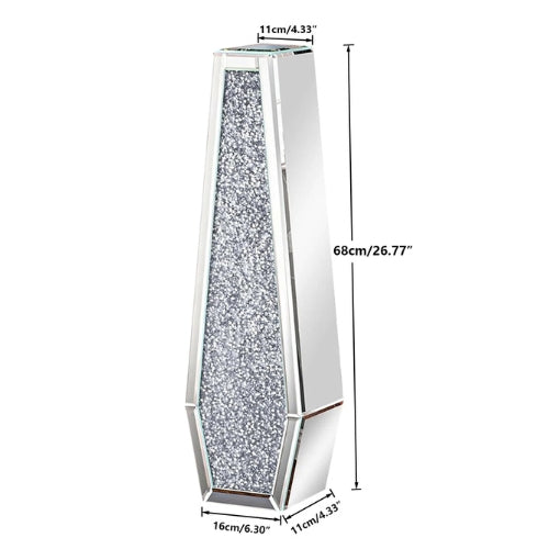 Grand Vase Moderne en Verre argenté - Grand vase de sol - Lysea™