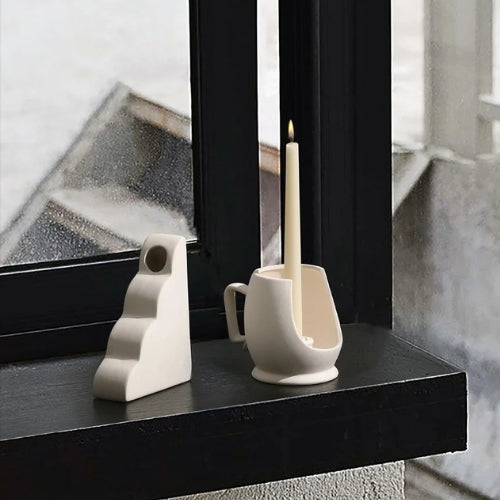 Vase Design en Céramique - Vase Moderne en céramique - Lysea™