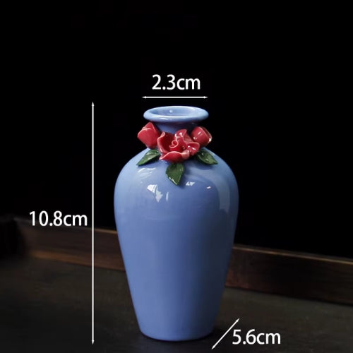 Vase décoratif peint à la main - Vase artisanale en céramique