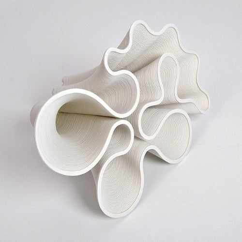 Vase Design froissé - Vase créatif en Céramique - Lysea™