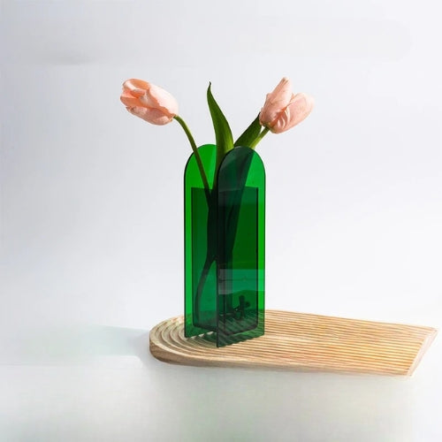 Vase décoratif en Acrylique transparent - Vases colorés - Lysea™